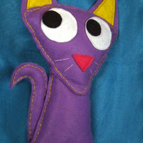 Felt Cat Decorative Plush - Tess the cat