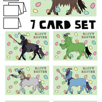 Centaurs Easter 7 card set