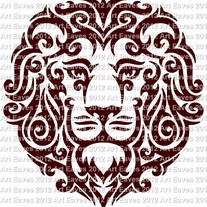 Tribal Lion Vinyl Decal