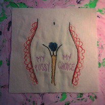 MY P*SSY MY CHOICE - Hand Embroidered Patch