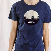 Rhythms Tee, Navy Blue