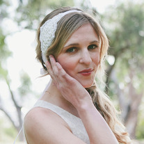 Rhinestones, Pearls, and Lace - Art Deco Bridal Tie Headband or Halo