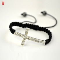 Sideways Cross Bracelet