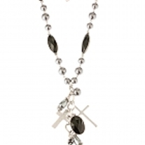 Charm Cross Necklace with Earrings