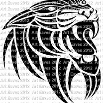 Tribal Panther Vinyl Decal