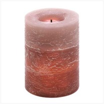 Rustic Wood Spice Led Candle