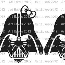 Darth Vader Family Car Decal Up to 4 Characters
