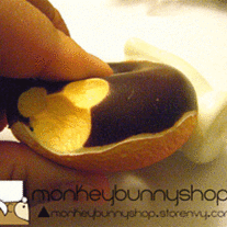 RARE Mickey Mouse Glove Re-ment Food Squishy -Donut