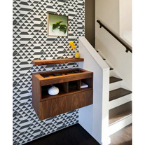 Triangles Rhombus Geometric Geo repeated pattern for any room Wall DIY Stencil Home Decor