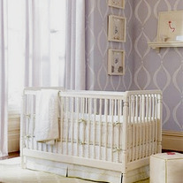 Jo-Ann Kids room home decor great for a Girls nursery baby Modern Designer Pattern Stencil for Walls Decor