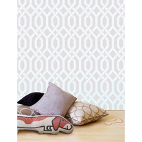 French Braids Abstracted Pattern Wall Stencil Allover Morocco Designer Decor 