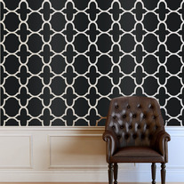 Stam Morocco Inspired Designer Pattern Stencil for Walls Wallpaper Decor