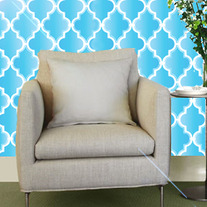 Beautiful Quatrefoil Moroccan inspired Modern 3 Designer Pattern Stencil for Walls Decor