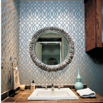 Claudia Lattice Allover Designer Pattern Wall Stencil
