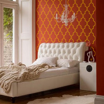 Tafra II Moroccan Geometric Old world Allover Designer Pattern Wall Stencil Unique Decor