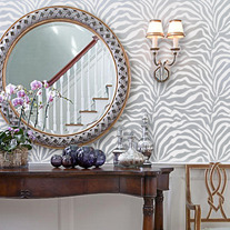 Zebra DIY animal print Wall Geometric Old world Allover Designer Pattern Stencil Home Decor 