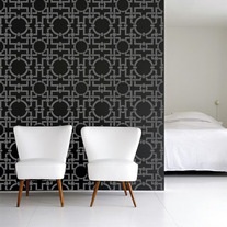 Kelly Chain Links Modern and Contemporary Art Wall Stencil Allover Designer Pattern Home Decor