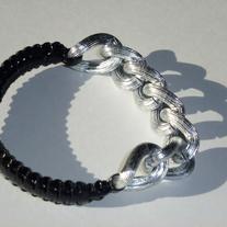 Pepper in Silver Swirl