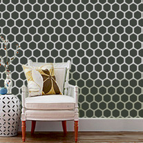  Honey Comb (hexagon) DIY Wall Geometric Old world Allover 
