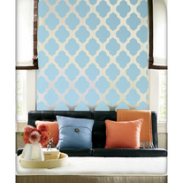 Casablanca Morocco Turban Inspired Wall Stencil Allover Designer Pattern Home Decor