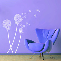 Dandelion plant Pattern Blocks Wall Stencil Home Decor