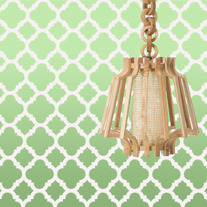 Mia Quarterfoil Clover Moroccan Allover Pattern Wall Stencil Home Decor