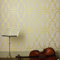 Lattice Modern Designer Allover Pattern Wall Stencil Home Decor