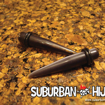 Black Glass Taper