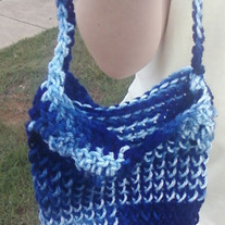 knit/crochet mash up small purse
