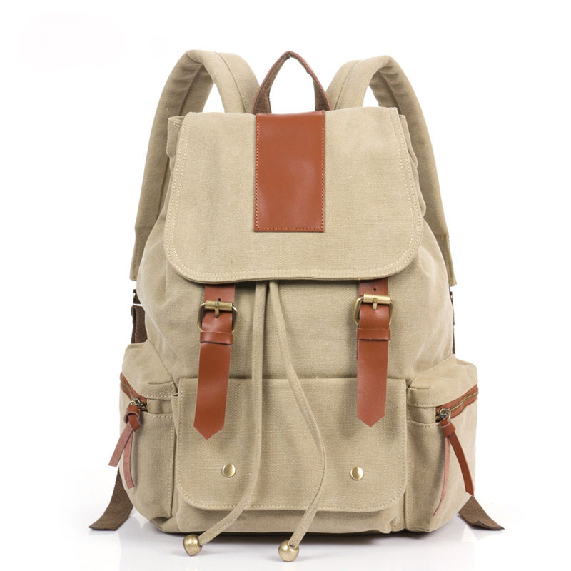 Vintage Nice Canvas with leather Backpack on Storenvy