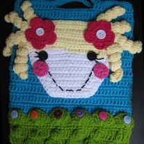 LalaLoopsy Lala Loopsy Doll Inspired Girls Purse 9X12 Inches Book Bag Halloween Surprise Tote 
