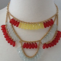 Colors of a Peacock Necklace (more colors)