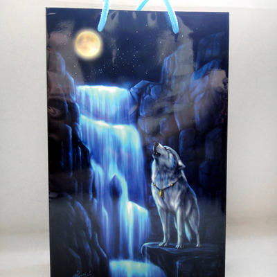 Fall-wolf under the moon