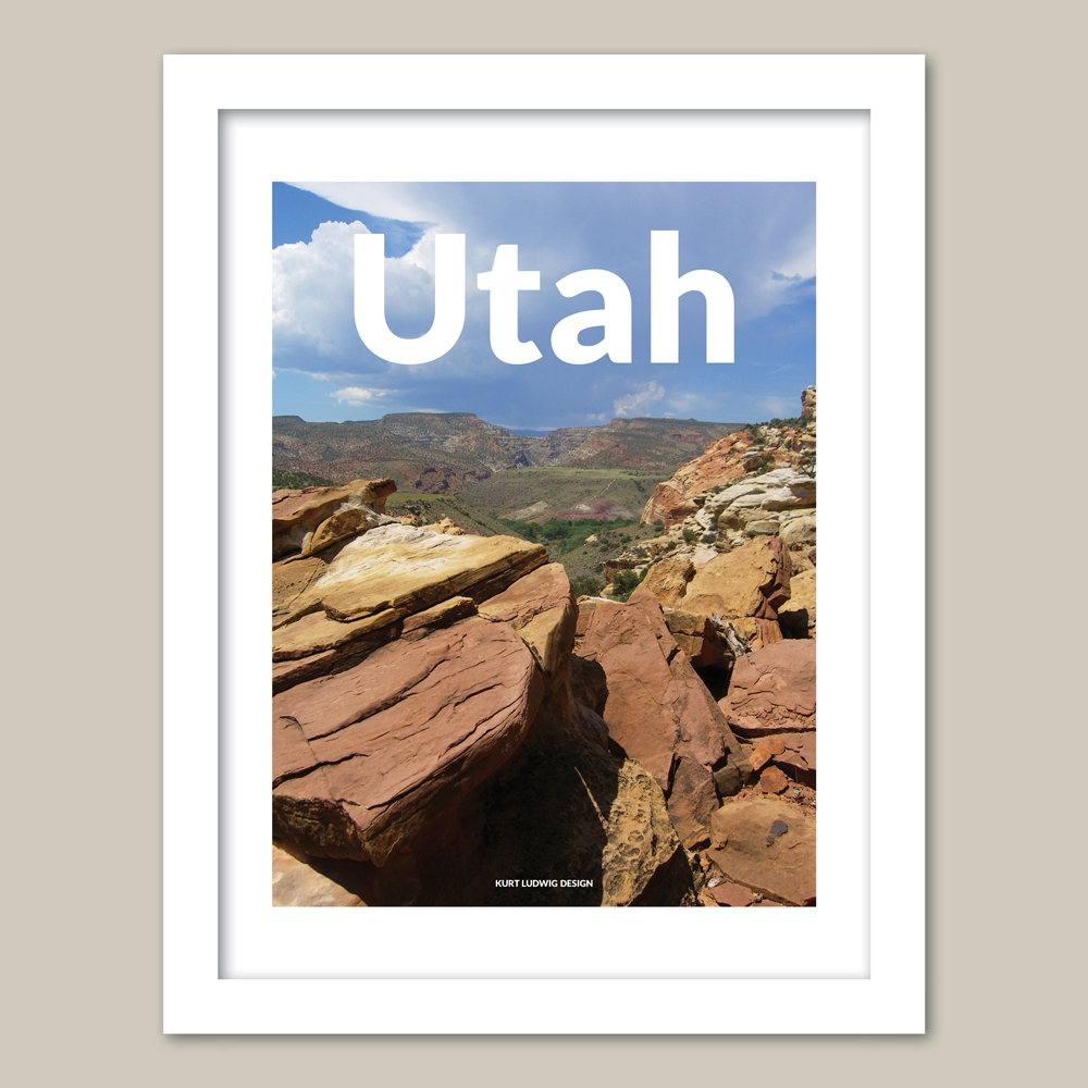 Utah Poster 8x10 or 12x16 print on Storenvy