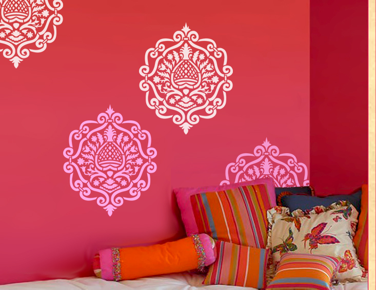 Wall Design Stencils stencil boss | moroccan damask modern designer allover pattern Wall Design Stencils stencil boss | moroccan damask modern designer allover pattern