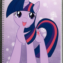 Notebook L - My Little Pony FiM: Twilight Sparkle (Fanart)
