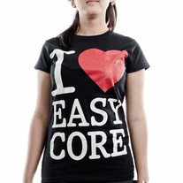 I love Easycore - Girly  (Black)