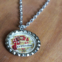 Gryffindor Harry Potter Inspired Bottlecap Necklace 