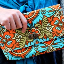 Mini Clutch - Orange Dreams