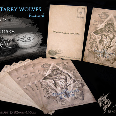 The starry wolves postcard (free)
