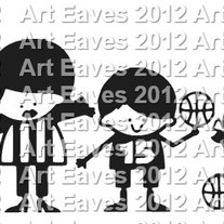 Basketball Family Car Decal Up to 5 Characters