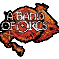 Burning Shield and Axe Logo Die-Cut Sticker