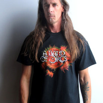 Burning Shield & Axe Logo T-Shirt