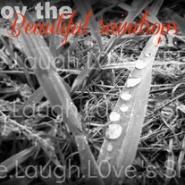 Enjoy the beautiful raindrops of life 5x7 print - 4