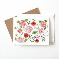 Botanical Thank You Card