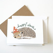 Happy Days Hedgehog Card