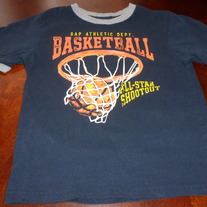 GAP KIDS NAVY BLUE BASKETBALL SHIRT SIZE XS (4-5)