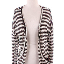 Black and White Metalic Cardigan