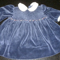 RALPH LAUREN BLUE DRESS SIZE 3 MONTHS