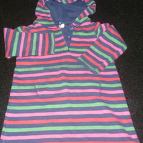 Navy/Red/Green/Pink Striped Hoodie-Baby Gap Size 4T